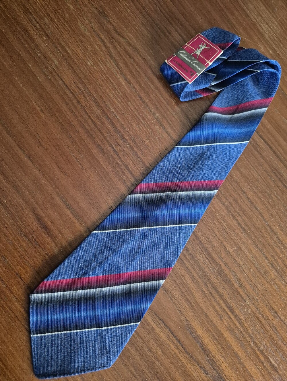 Vintage 60s  Classic Men's Blue Stripe Tie